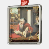 St. Jerome in zijn studie Metalen Ornament (Links)