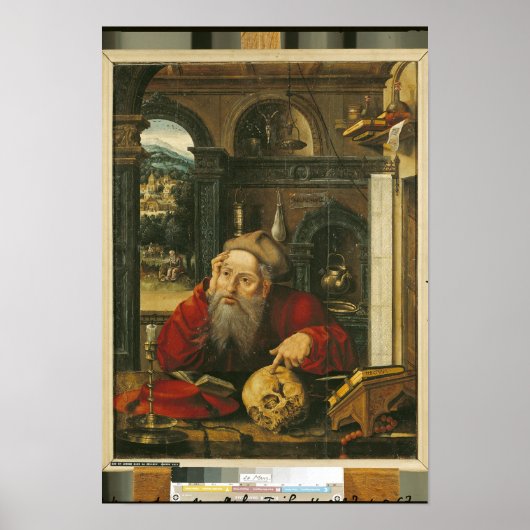 St. Jerome in zijn studie Poster (Voorkant)