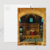 St Jerome in zijn studie van Antonello da Messina Briefkaart (Voorkant / Achterkant)