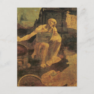 St. Jerome, Leonardo da Vinci, ongeveer 1481 Briefkaart
