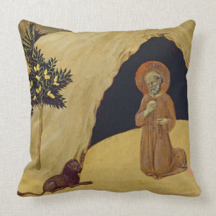 St. Jerome met de leeuw, 1436 (tempera op het pane Kussen