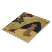 St. Jerome met de leeuw, 1436 (tempera op het pane Tegeltje (Zijkant)