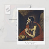 St. Jerome, San Jeronimo door Jusepe de Ribera Briefkaart (Voorkant / Achterkant)