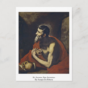 St. Jerome, San Jeronimo door Jusepe de Ribera Briefkaart