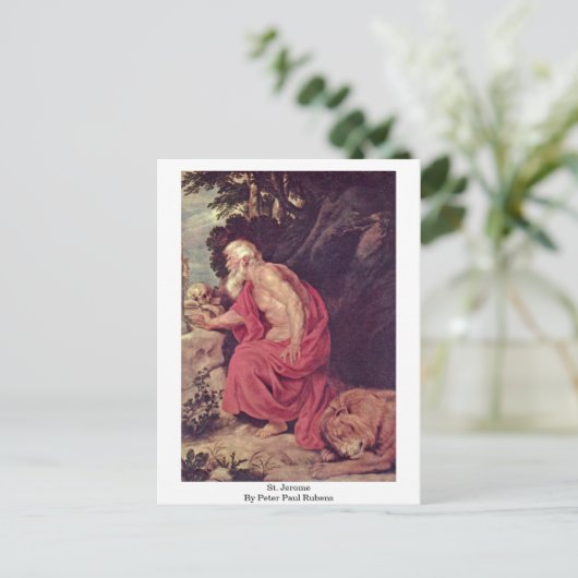 St. Jerome van Peter Paul Rubens Briefkaart (Staand voorkant)