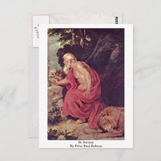 St. Jerome van Peter Paul Rubens Briefkaart (Voorkant / Achterkant)
