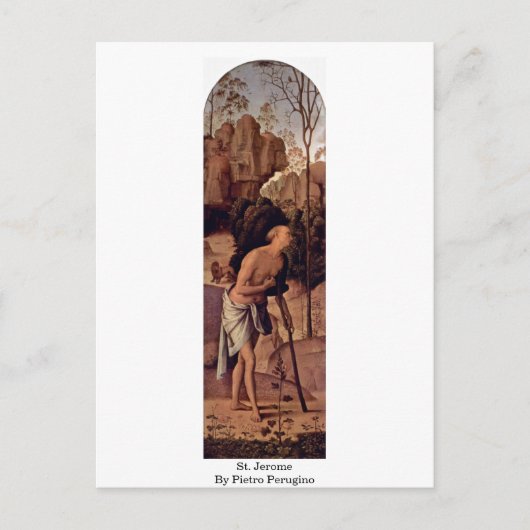 St. Jerome van Pietro Perugino Briefkaart (Voorkant)
