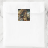 St. Jerome Vierkante Sticker (Tas)