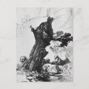 St. Jerome Writing, 1648 Briefkaart
