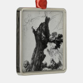 St. Jerome Writing, 1648 Metalen Ornament (Rechts)
