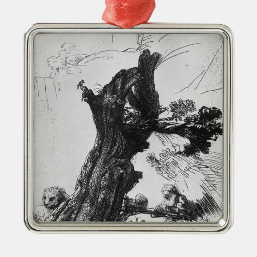 St. Jerome Writing, 1648 Metalen Ornament (Voorkant)