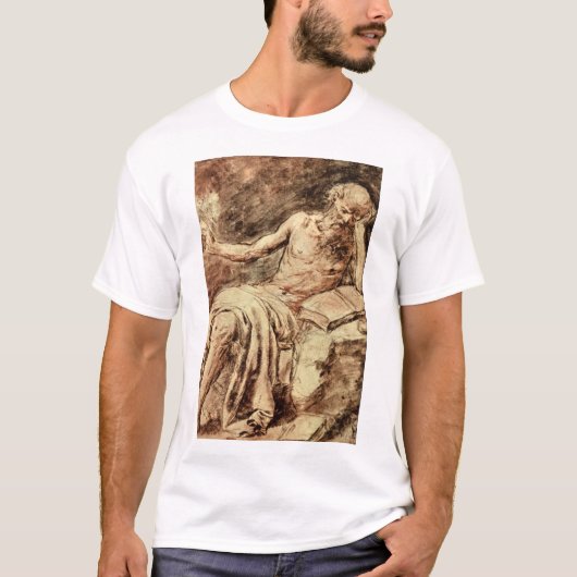 St. Jerome Writing, Antonio_Studies van de Master T-shirt (Voorkant)