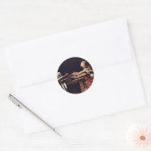 St. Jerome Writing van Michelangelo Merisi da Cara Ronde Sticker (Envelop)