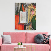 St. Jerome's Bible en St. Gregory's Dove, detail Canvas Afdruk (Insitu (Woonkamer))
