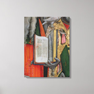 St. Jerome's Bible en St. Gregory's Dove, detail Canvas Afdruk