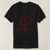 St. Jimmy (rood) T-shirt (Design voorkant)