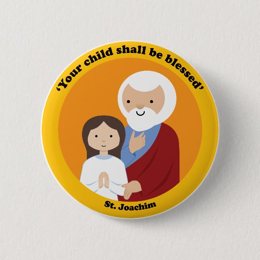 St. Joachim Ronde Button 5,7 Cm (Voorkant)