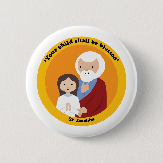 St. Joachim Ronde Button 5,7 Cm (Voorkant)