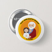 St. Joachim Ronde Button 5,7 Cm (Voorkant /achterkant)