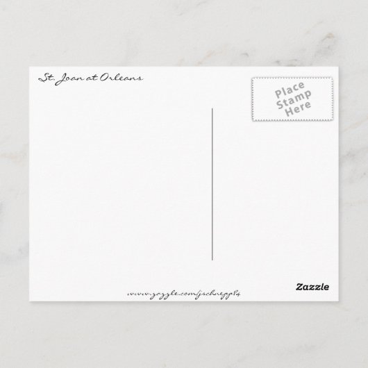 St. Joan bij Orleans Briefkaart (Achterkant)