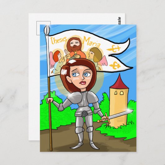 St. Joan of Arc Briefkaart (Voorkant / Achterkant)