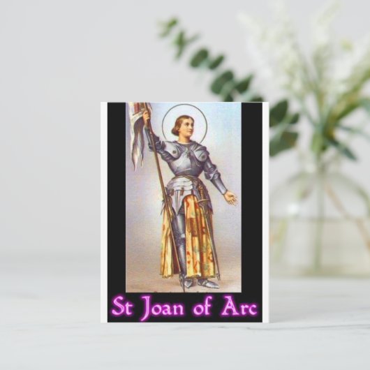 St. Joan of Arc Briefkaart (Staand voorkant)