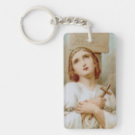 St. Joan of Arc Burning at the Stake (BF 01) Sleutelhanger