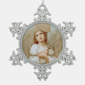 St. Joan of Arc Burning at the Stake (BF 01) Tin Sneeuwvlok Ornament (Voorkant)