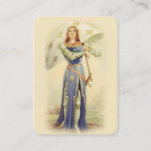 St. Joan of Arc Flag Soldaat-Katholieke Heilige Ka Visitekaartje (Voorkant)
