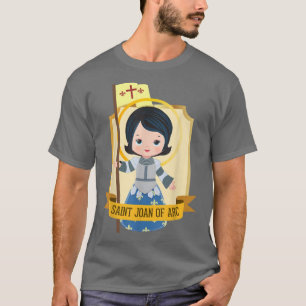 St. Joan of Arc for Kids Cute Catholic Girl Saints T-shirt