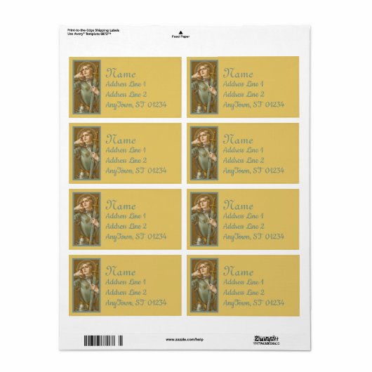 St. Joan of Arc (JM 28) Etiket (Full Sheet)