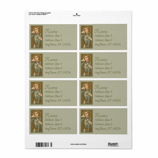 St. Joan of Arc (JM 28) Etiket (Full Sheet)