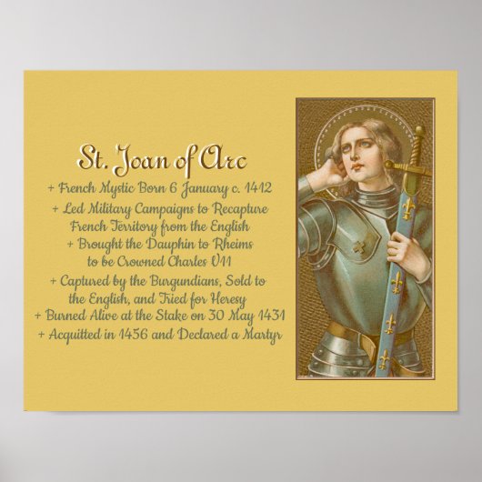 St. Joan of Arc (JM 28) Poster (Voorkant)