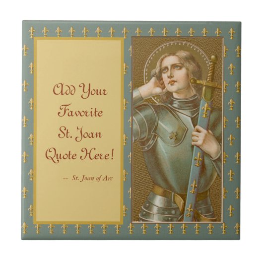 St. Joan of Arc (JM 28) Tegeltje (Voorkant)