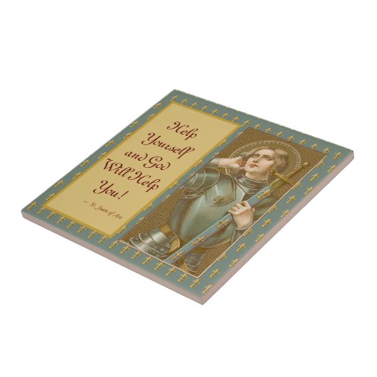 St. Joan of Arc (JM 28) Tegeltje (Zijkant)