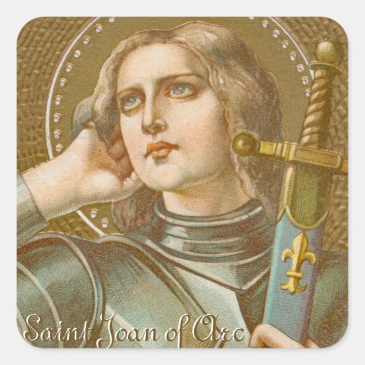 St. Joan of Arc (JM 28) Vierkante Sticker (Voorkant)