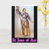 St. Joan of Arc Kaart (Gele Bloem)