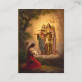 St. Joan of Arc Michael Catherine Heilige Kaart Visitekaartje (Voorkant)