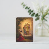 St. Joan of Arc Michael Catherine Holy Kaart Visitekaartje (Staand voorkant)