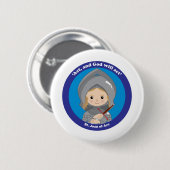 St. Joan of Arc Ronde Button 5,7 Cm (Voorkant /achterkant)
