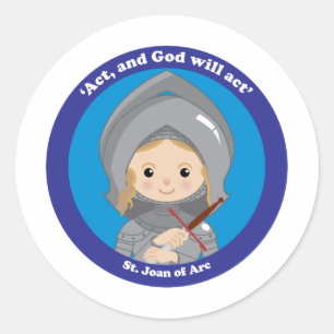 St. Joan of Arc Ronde Sticker