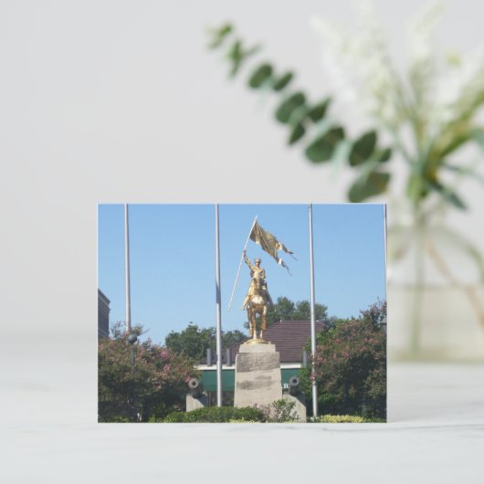 St. Joan of Arc Statue Briefkaart (Staand voorkant)