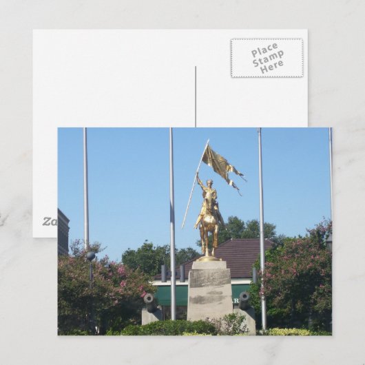 St. Joan of Arc Statue Briefkaart (Voorkant / Achterkant)