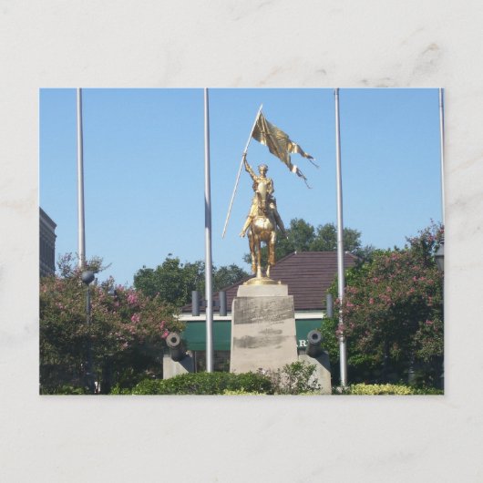 St. Joan of Arc Statue Briefkaart (Voorkant)