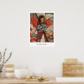 St. Joan van het poster van de katholieke klaskame (Keuken)