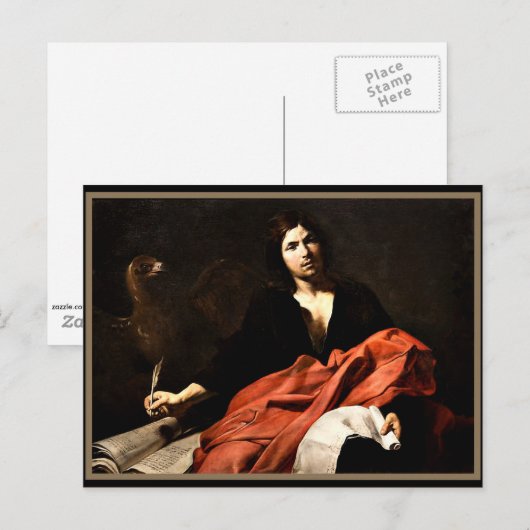 St. Johannes de Evangelist, fijnschilderkunst Briefkaart (Voorkant / Achterkant)
