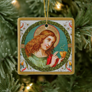 St. Johannes de Evangelist (JMAS 06) Keramisch Ornament