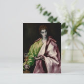 St. Johannes de Evangelist van El Greco Briefkaart (Staand voorkant)