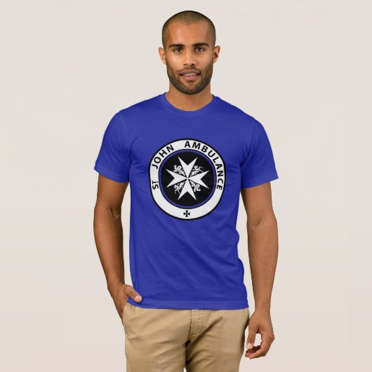 St. John Ambulance Brigade Retro 1888 Logo T-shirt (Voorkant volledig)