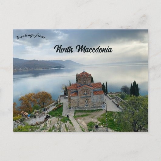 St John at Kaneo in Ohrid North Macedonia Briefkaart (Voorkant)